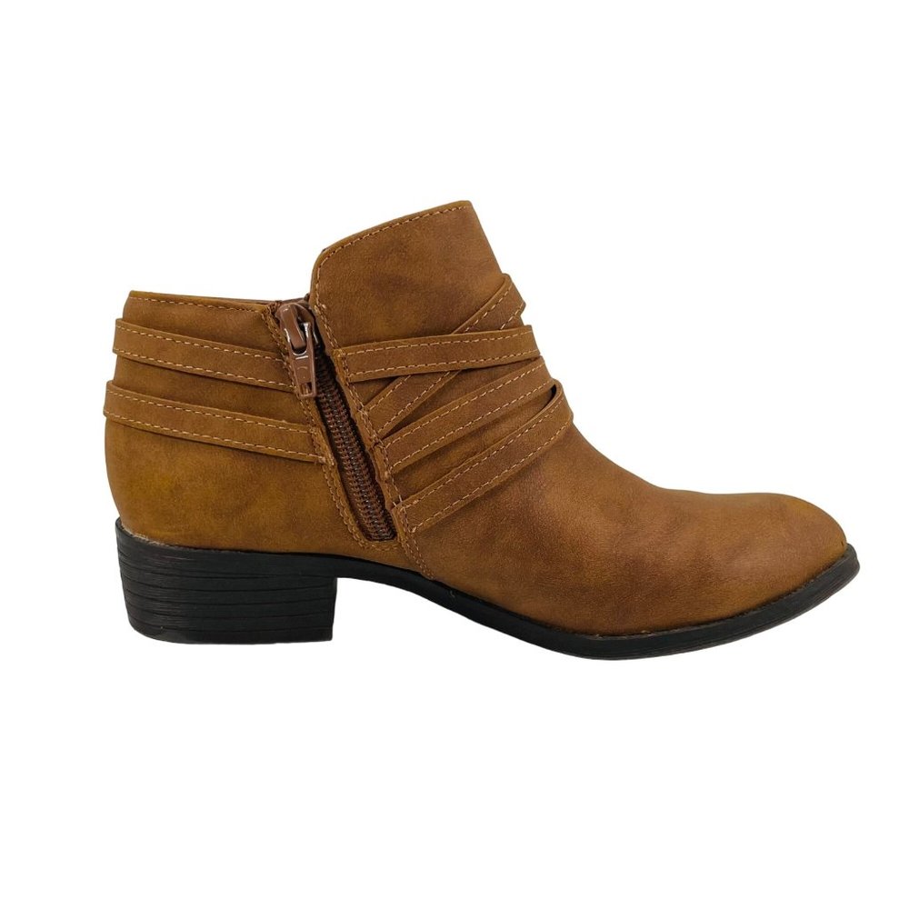 me Too - Women's Zippered Bootie - Brown - Size 5.5M - Picture 3 of 10